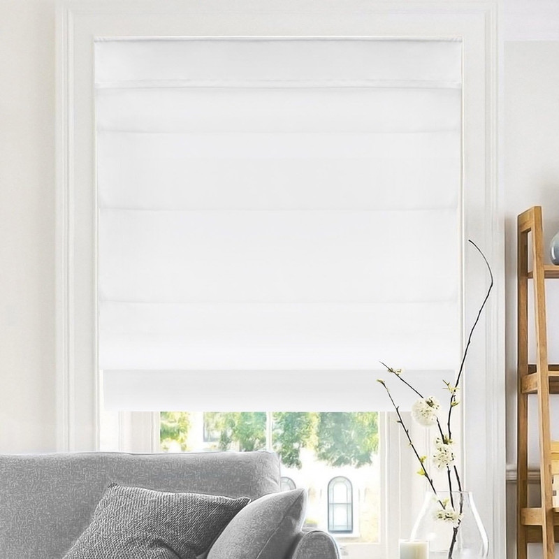 Cordless 50 Blackout Roman Shades Darkening Woven Fabric Roman Shades for Window Pull Down Blind Bed Bath Beyond 38310042